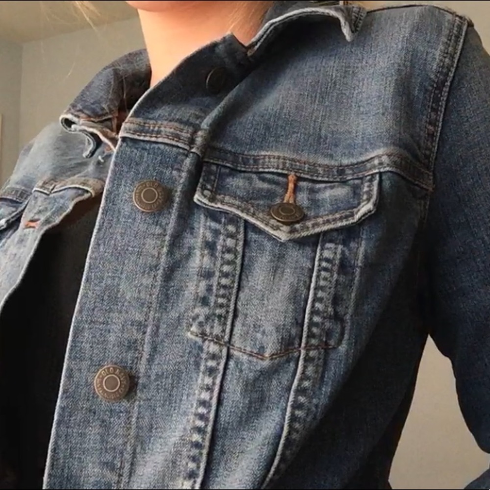 Dark denim jean jacket